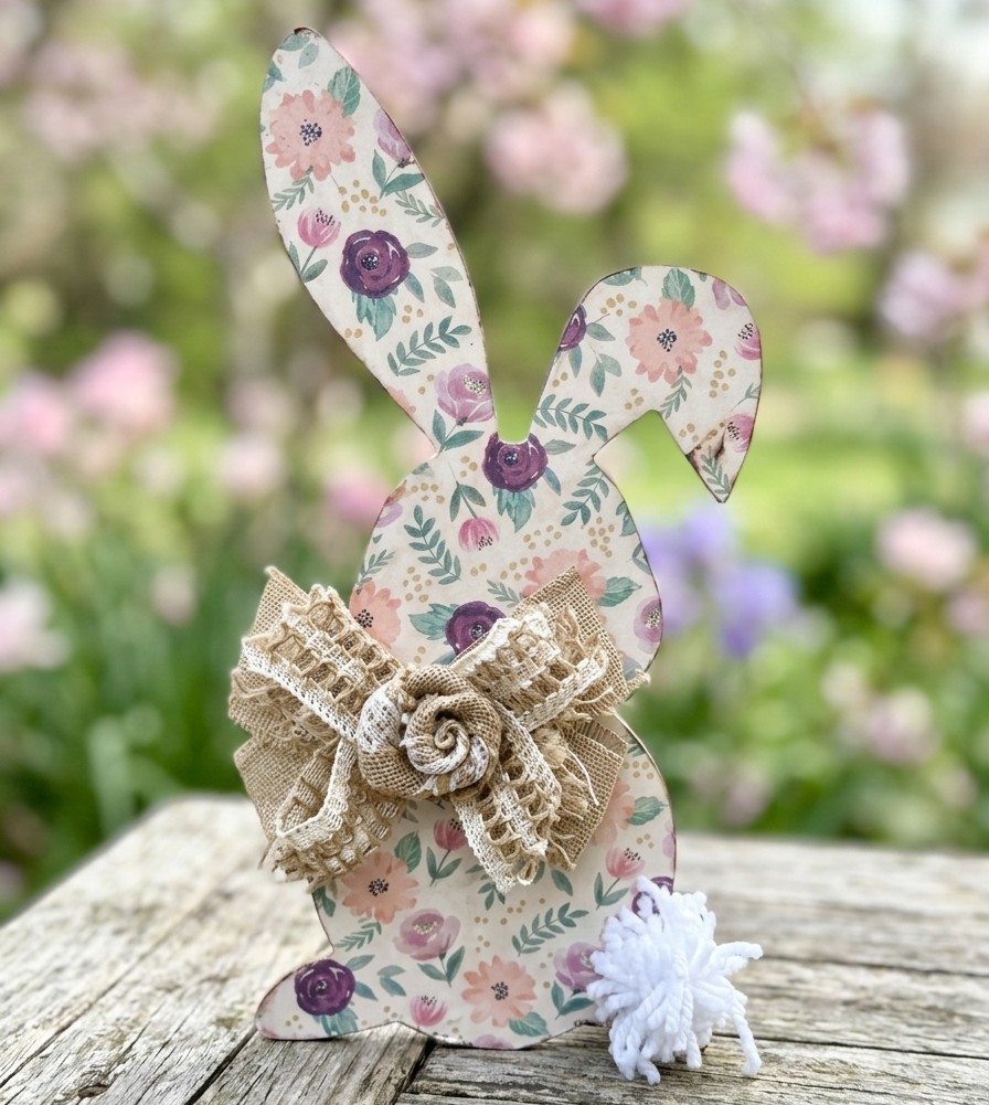 Large Sweetheart Bunny Decor